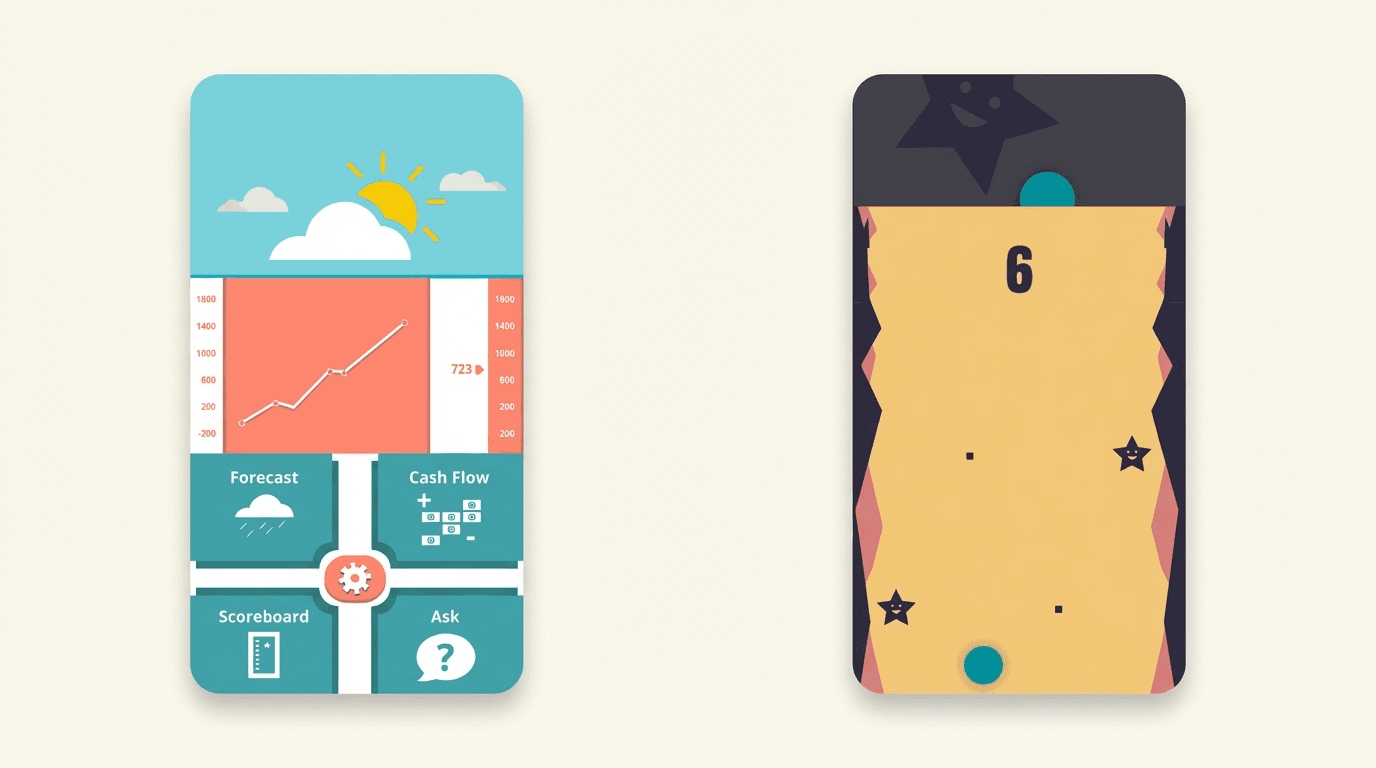 UI and game experiments collage